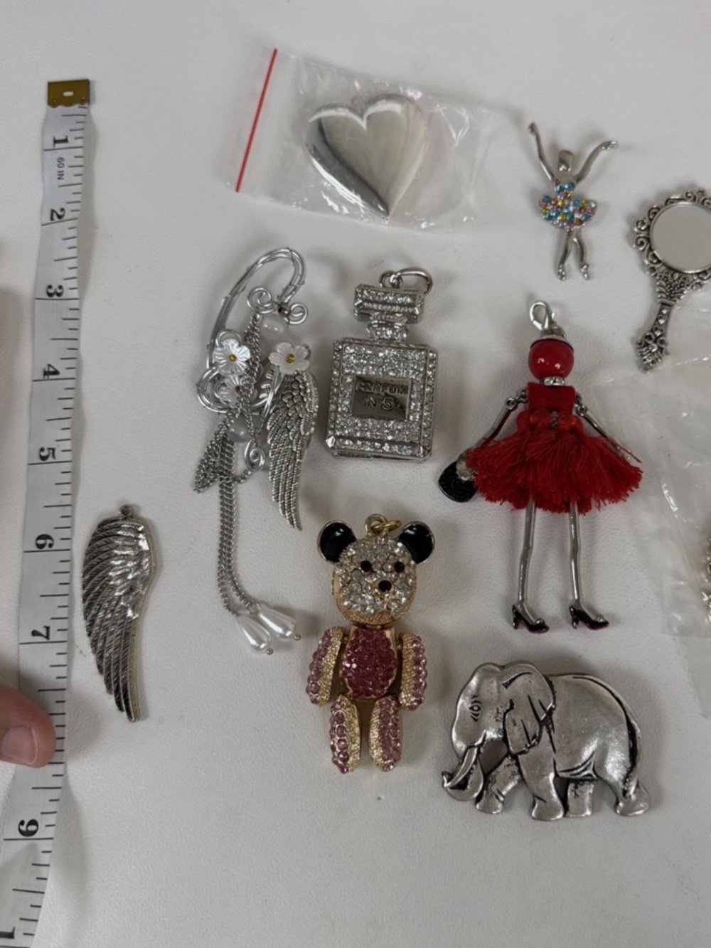 Lot Of Large Mixed Pendants - 10 Pieces Mixed Metals Fashion InspiredLot Of Larg